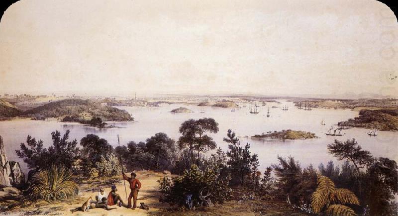 George French Angas The City and Harbour of Sydney china oil painting image